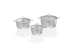 BỘ NỒI INOX 5 ĐÁY SUNHOUSE SHG788 (3 nồi) phù hợp gia đình 5 người